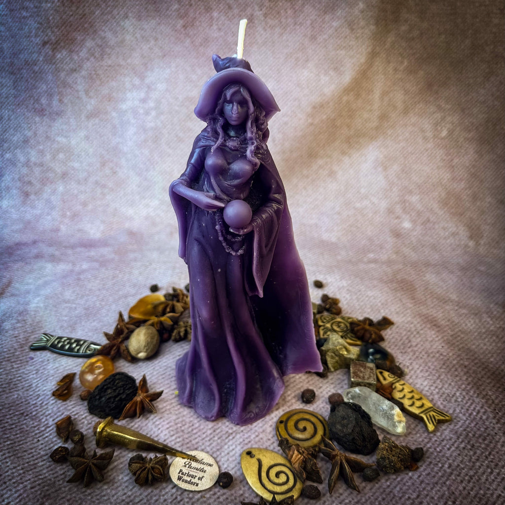Beeswax Queen of the Witches Spell Candle - Empower Your Witchcraft & Magic