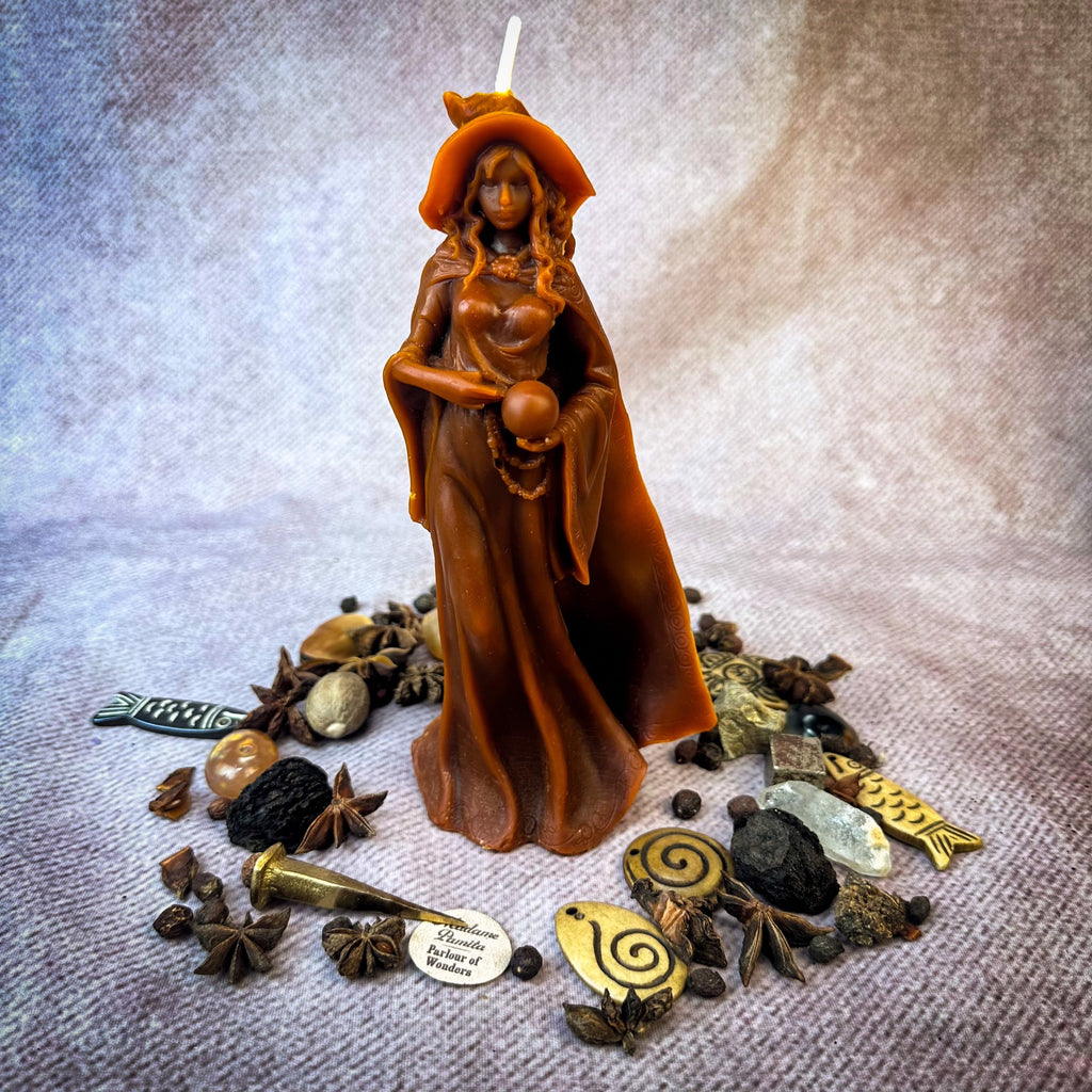Beeswax Queen of the Witches Spell Candle - Empower Your Witchcraft & Magic