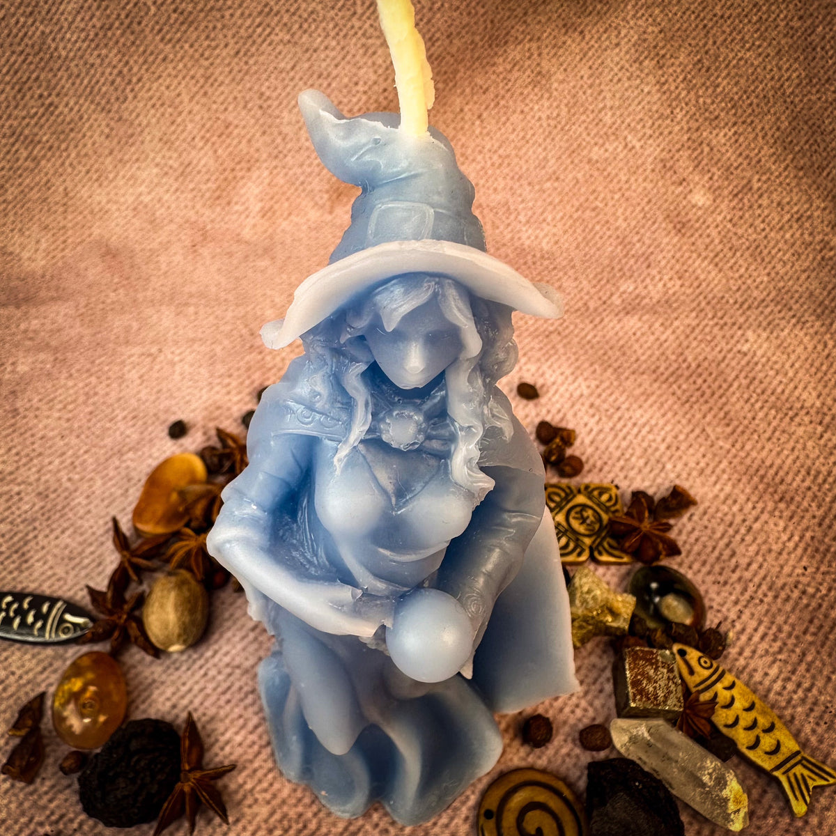 Beeswax Queen of the Witches Spell Candle - Empower Your Witchcraft & Magic