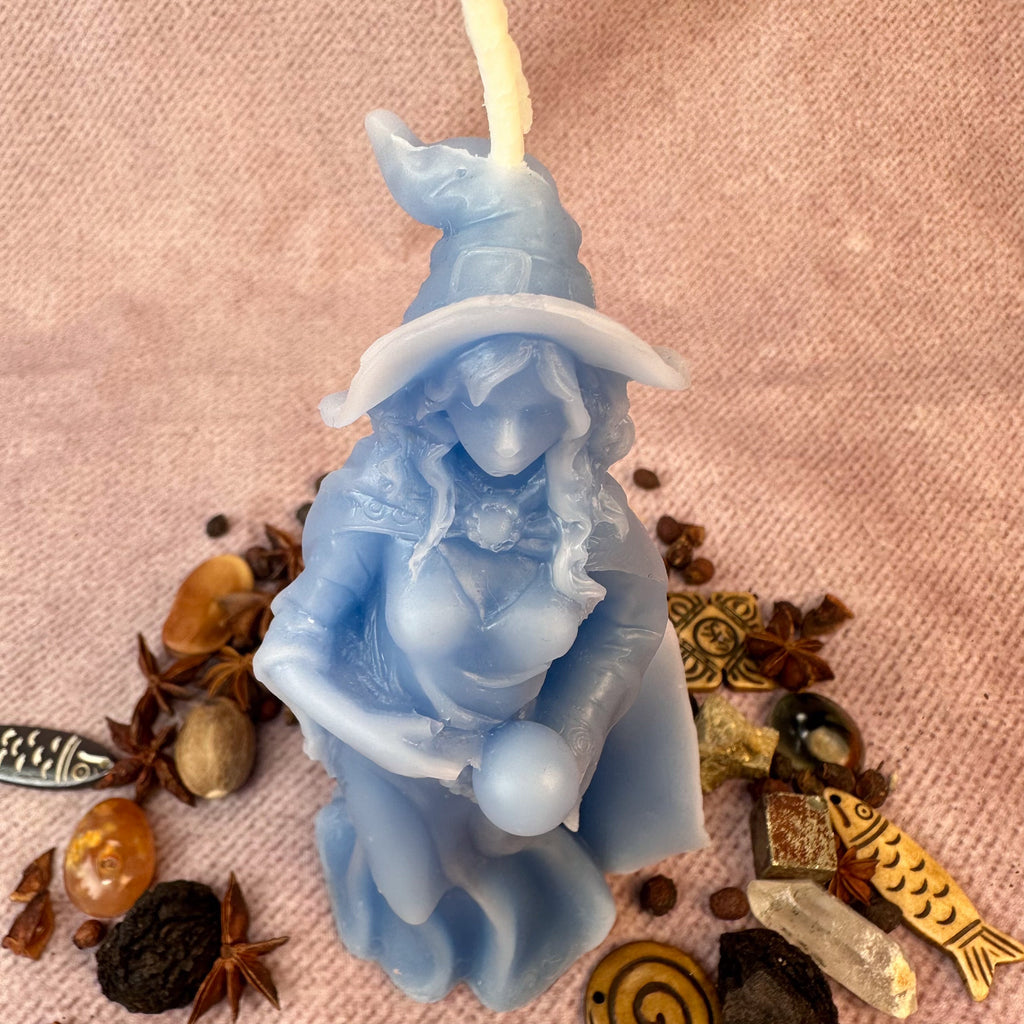 Beeswax Queen of the Witches Spell Candle - Empower Your Witchcraft & Magic