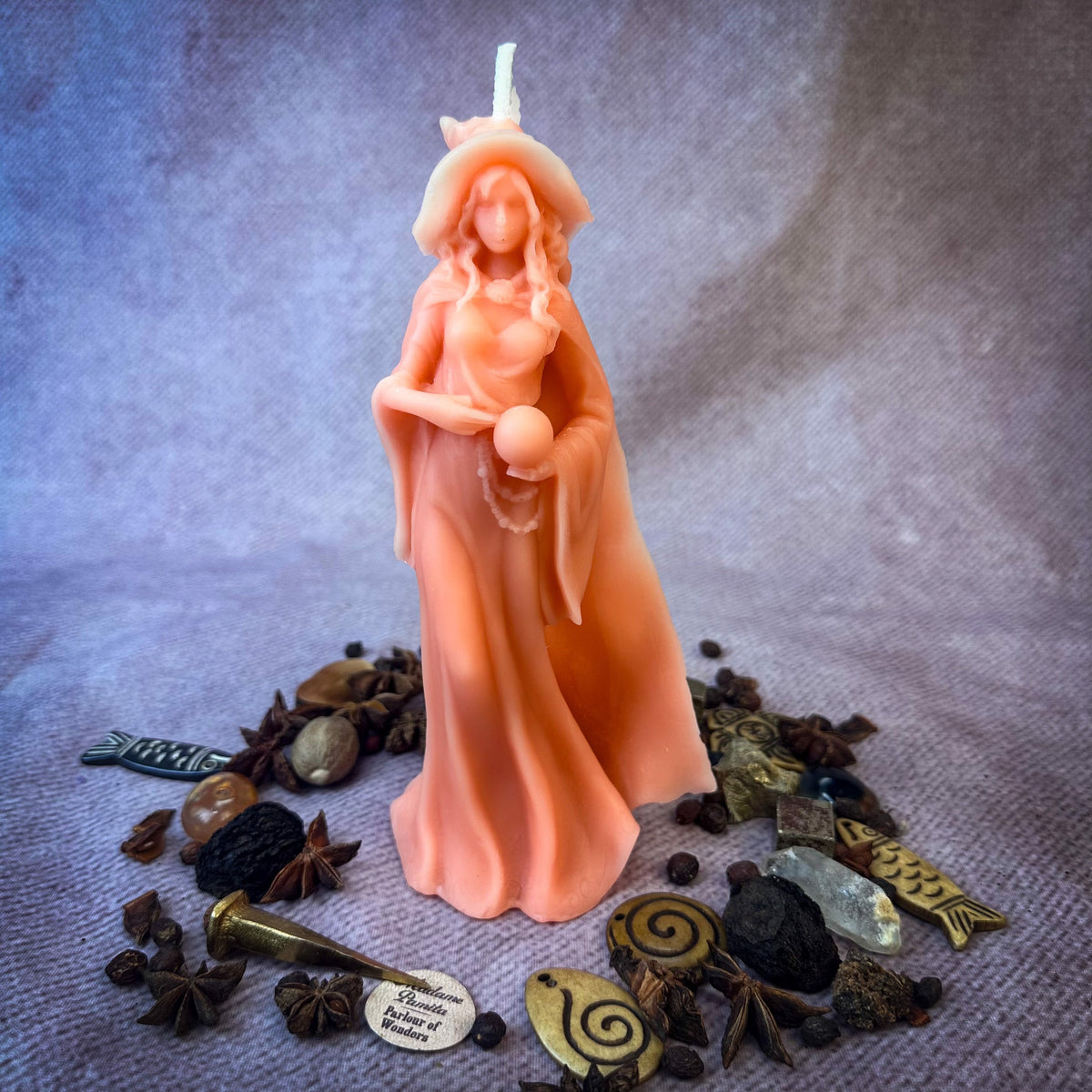 Beeswax Queen of the Witches Spell Candle - Empower Your Witchcraft & Magic