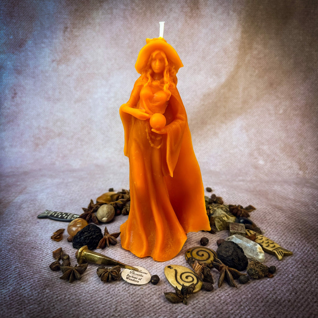 Beeswax Queen of the Witches Spell Candle - Empower Your Witchcraft & Magic