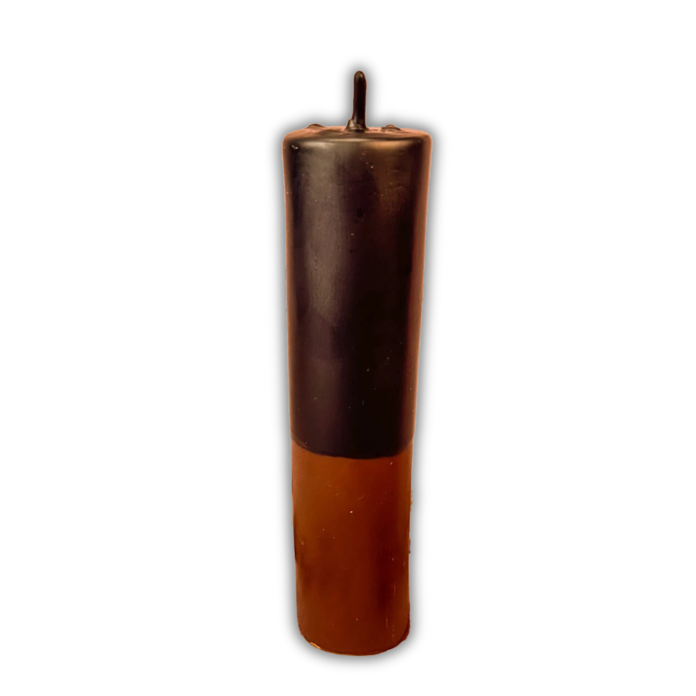 Brown Beeswax Reversing Vigil Candle and Vigil Refill