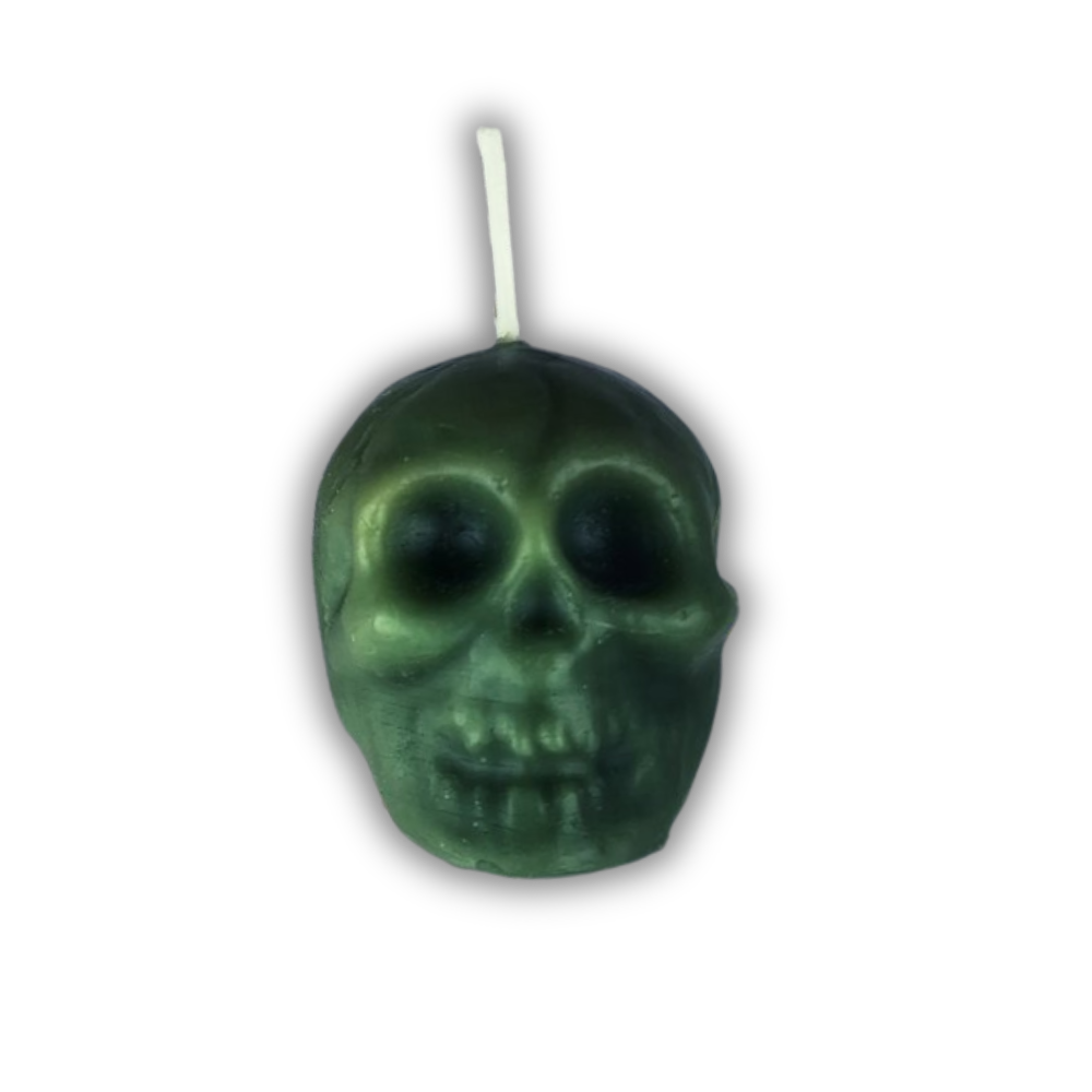 Beeswax Skull Spell Candle - Small