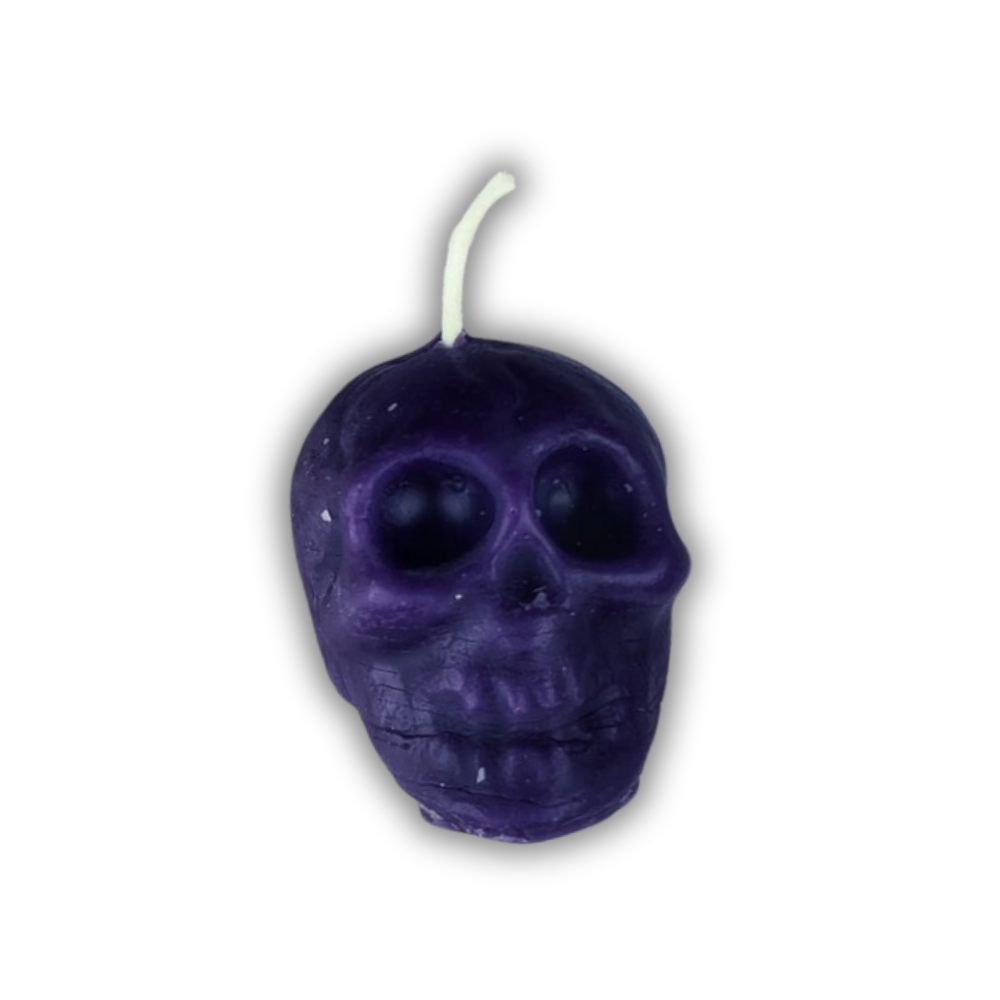 Beeswax Skull Spell Candle - Small