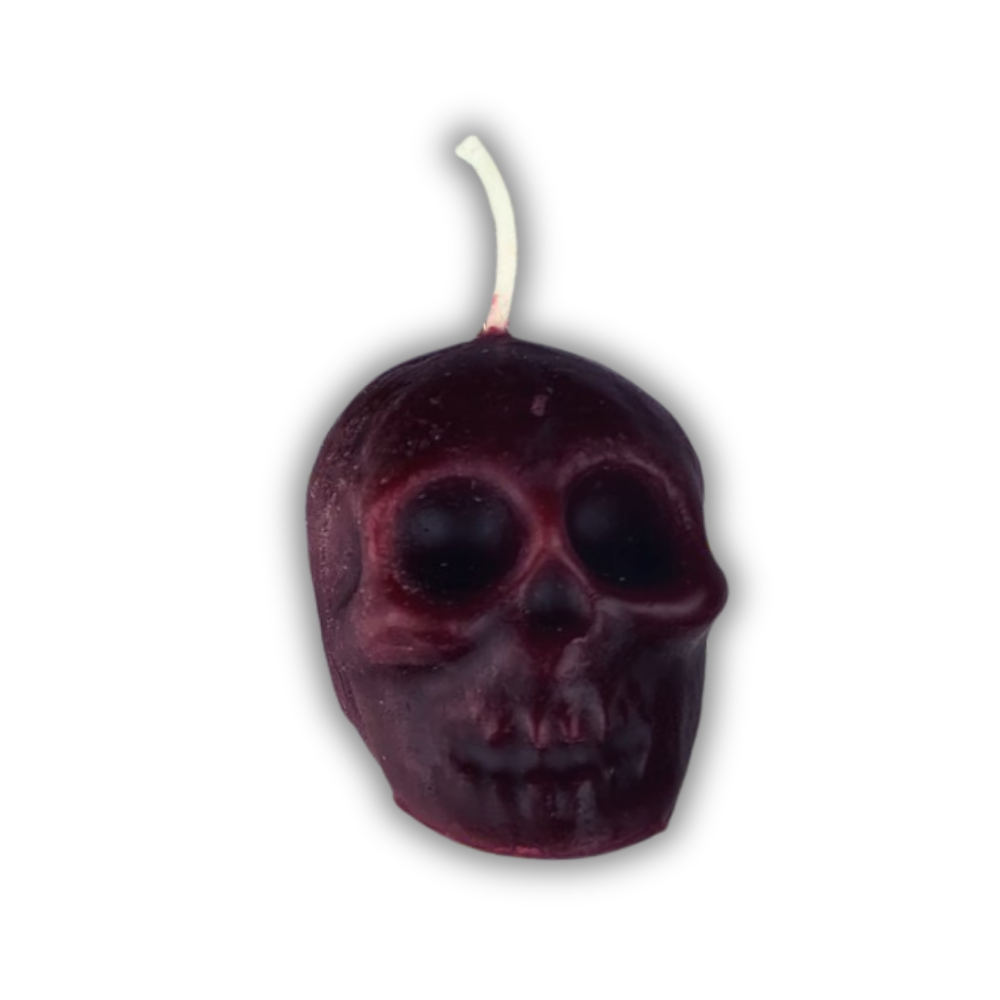 Beeswax Skull Spell Candle - Small