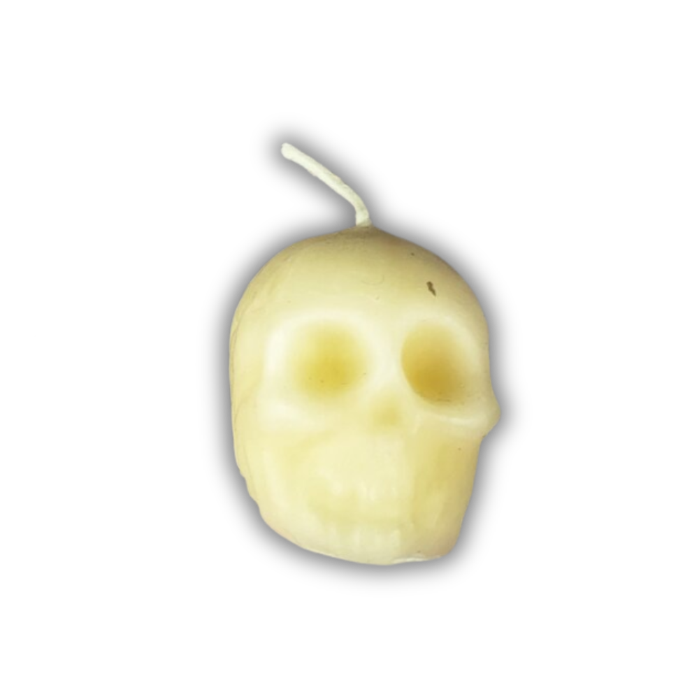 Beeswax Skull Spell Candle - Small