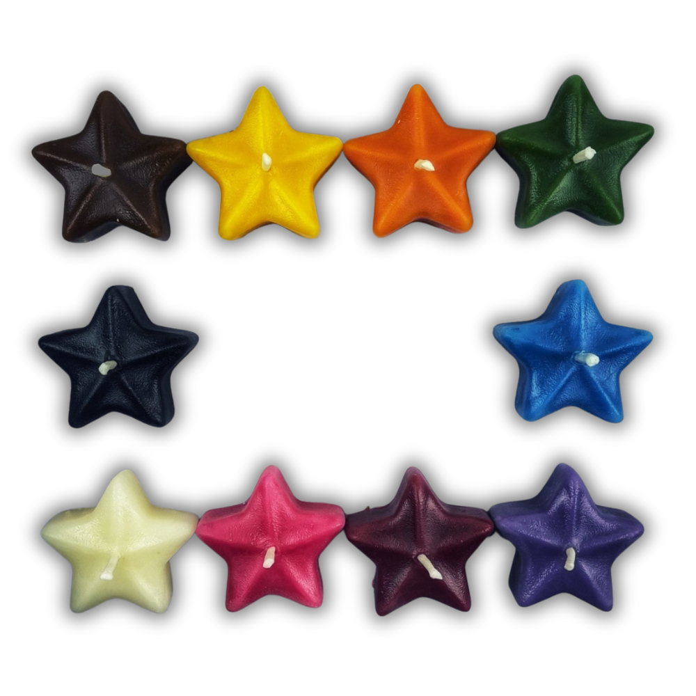 Beeswax Sister Star Spell Candle