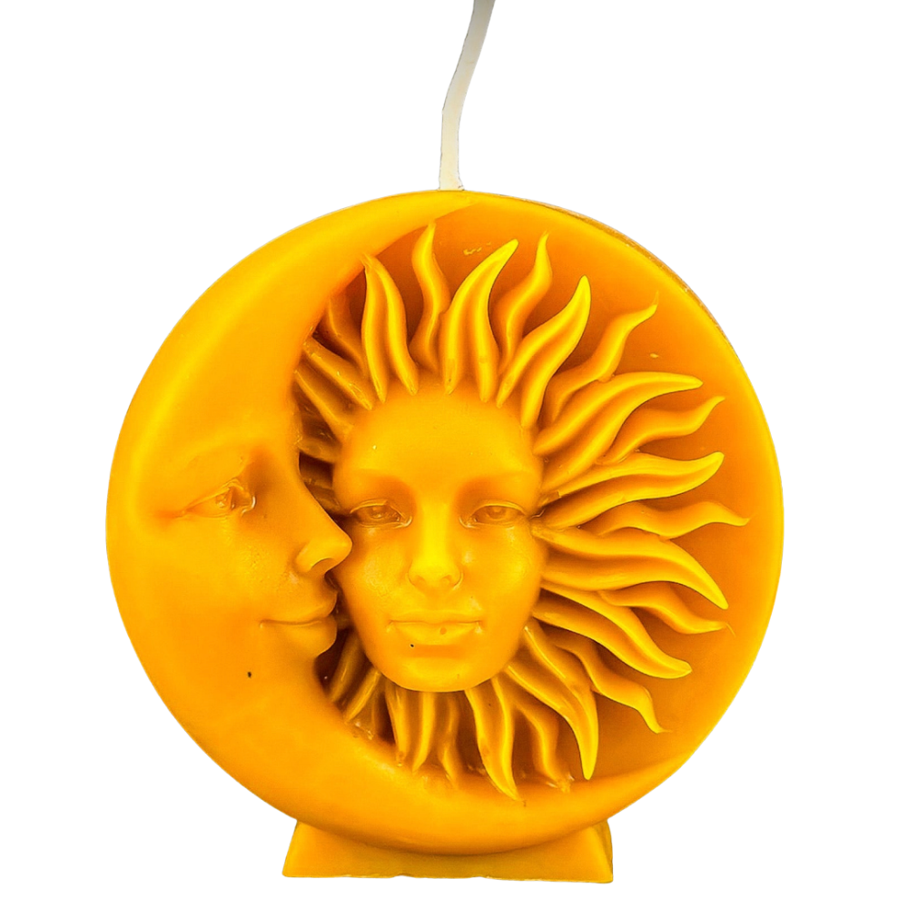 Beeswax Equinox and Solstice Spell Candle