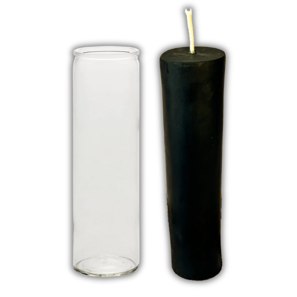 Black Beeswax Vigil Candle