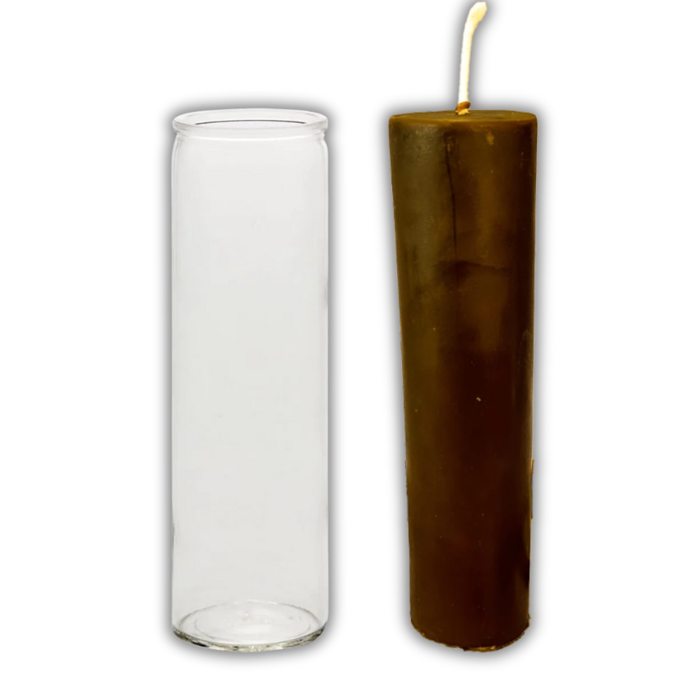 Brown Beeswax Vigil Candle