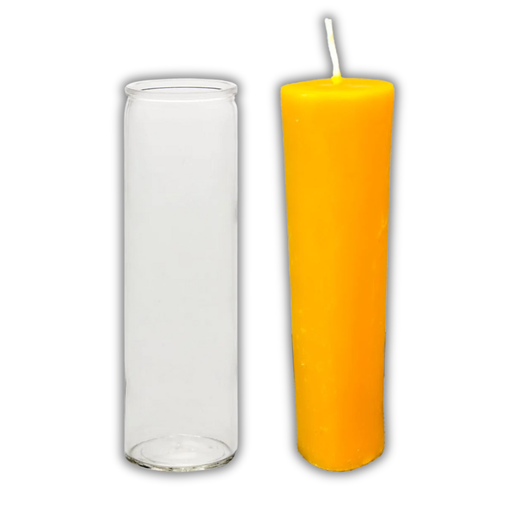 Yellow Beeswax Vigil Candle