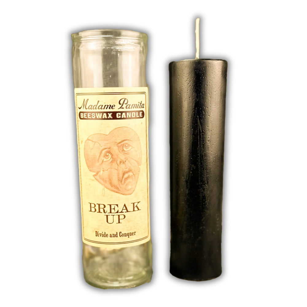 Break Up Beeswax Vigil Spell Candle - Separate Couples & Dissolve Relationships