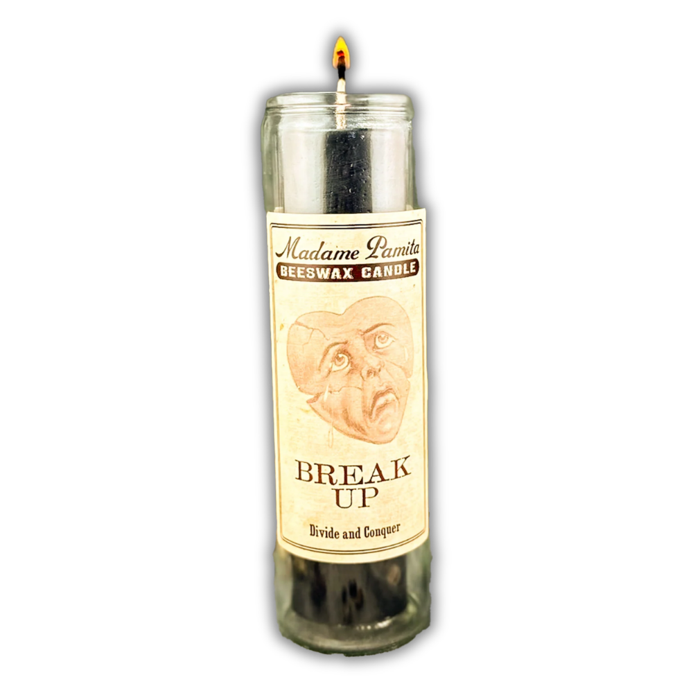 Break Up Beeswax Vigil Spell Candle - Separate Couples & Dissolve Relationships