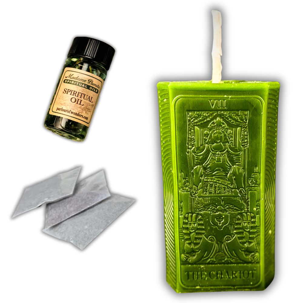The Chariot Tarot Card Candle Spell Kit