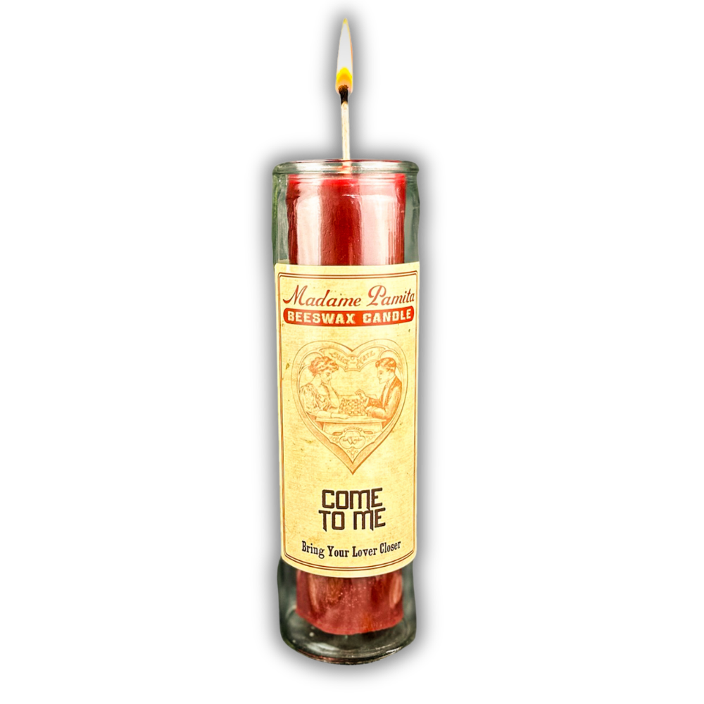Come to Me Beeswax Vigil Spell Candle - Draw Love Closer