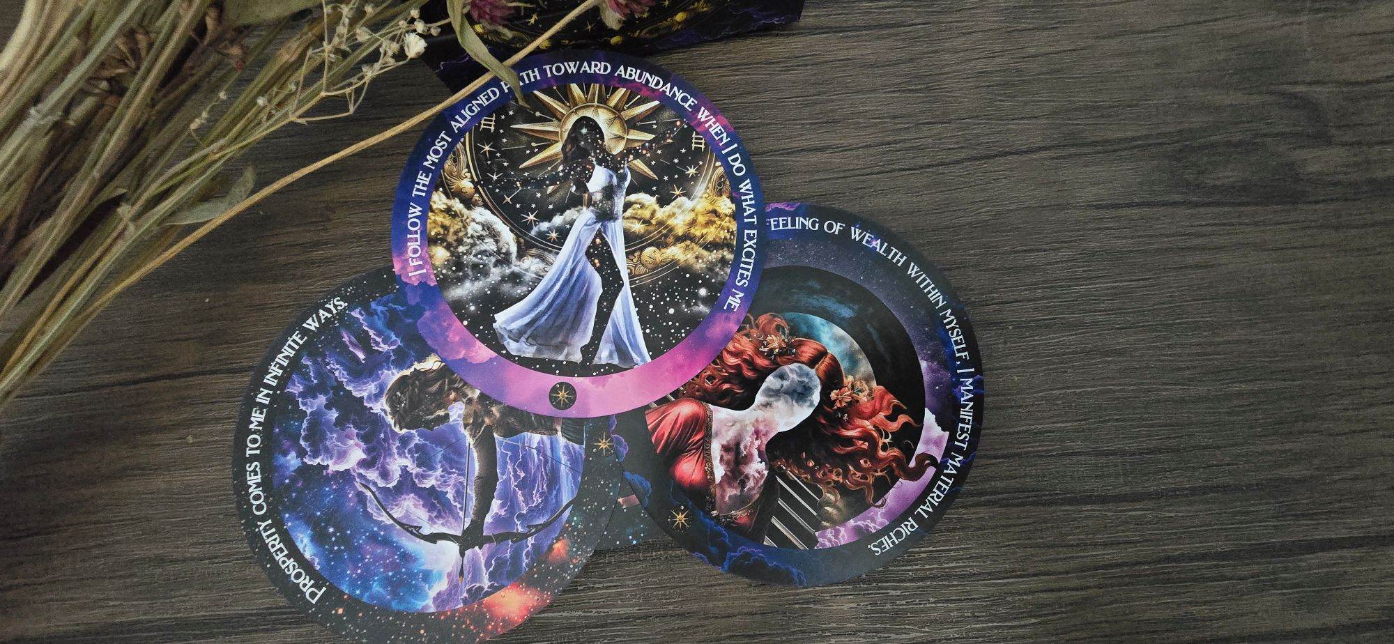 Cosmic Wealth Codes Affirmation Deck: 55 Cards for Abundance