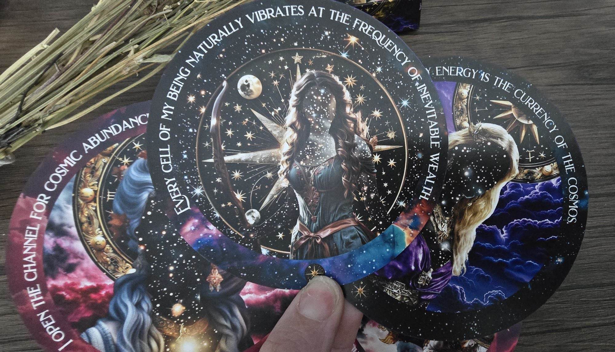 Cosmic Wealth Codes Affirmation Deck: 55 Cards for Abundance