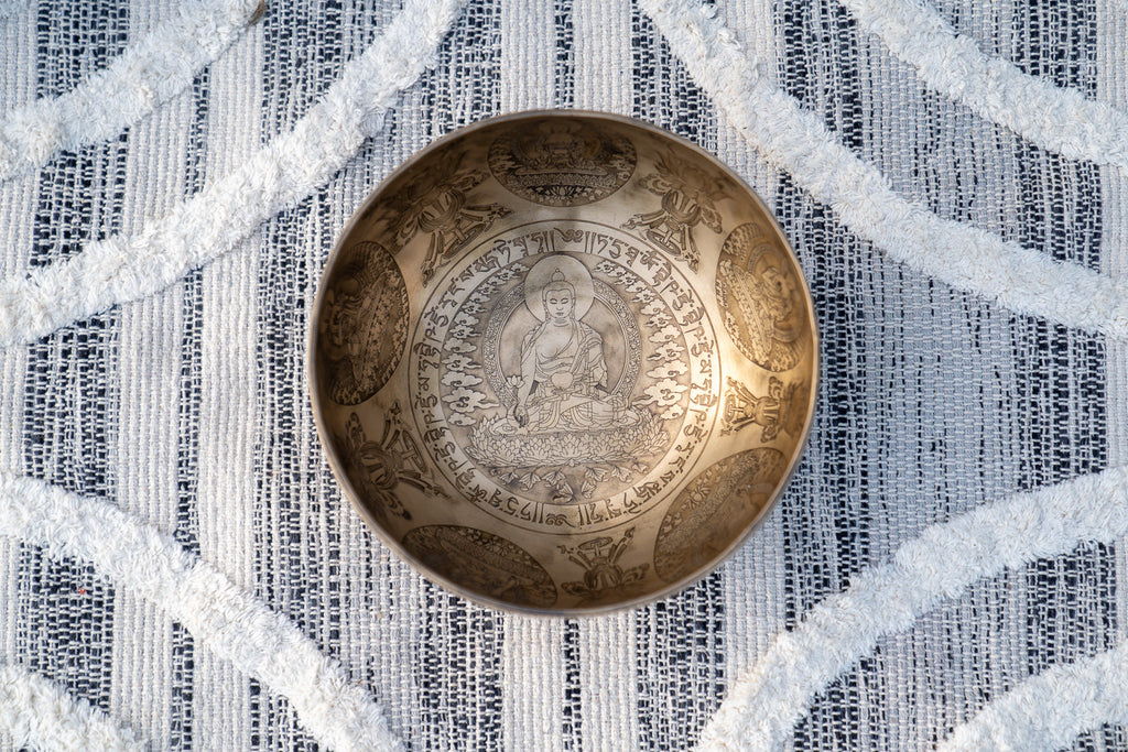 Root Chakra Medicine Buddha Art Bowl in C