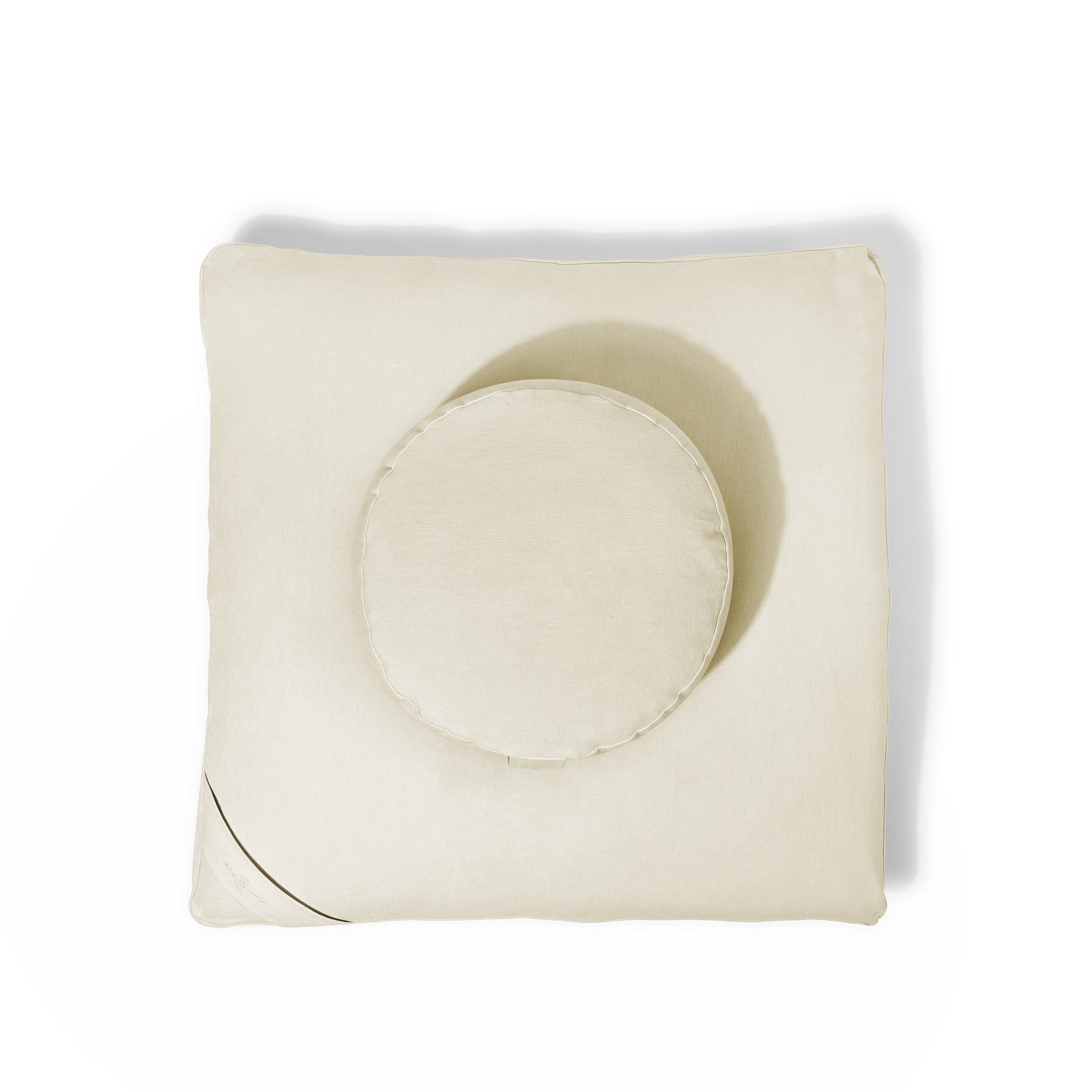 Organic Meditation Cushion Set - vanilla