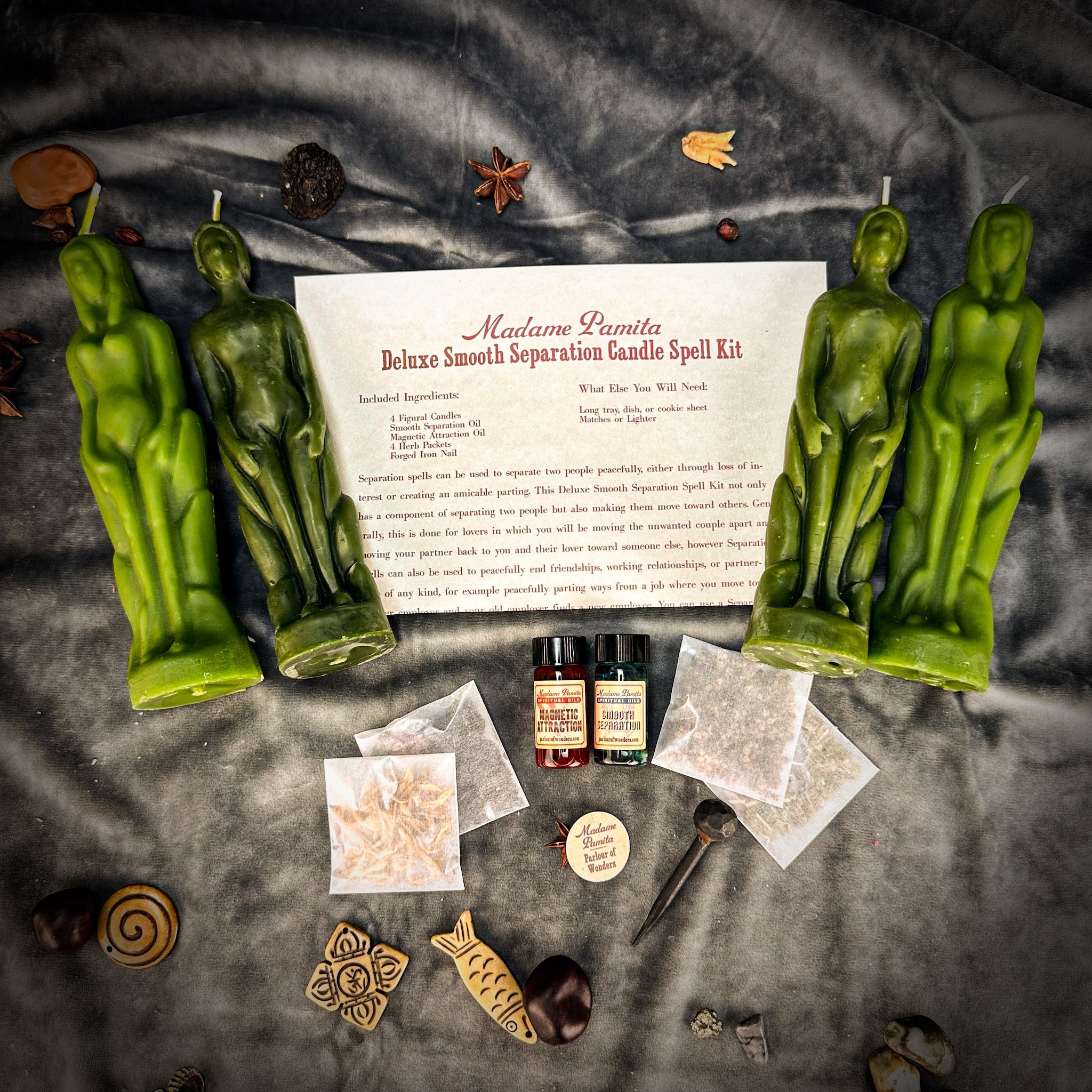 Deluxe Smooth Separation Candle Spell Kit - Human/Female