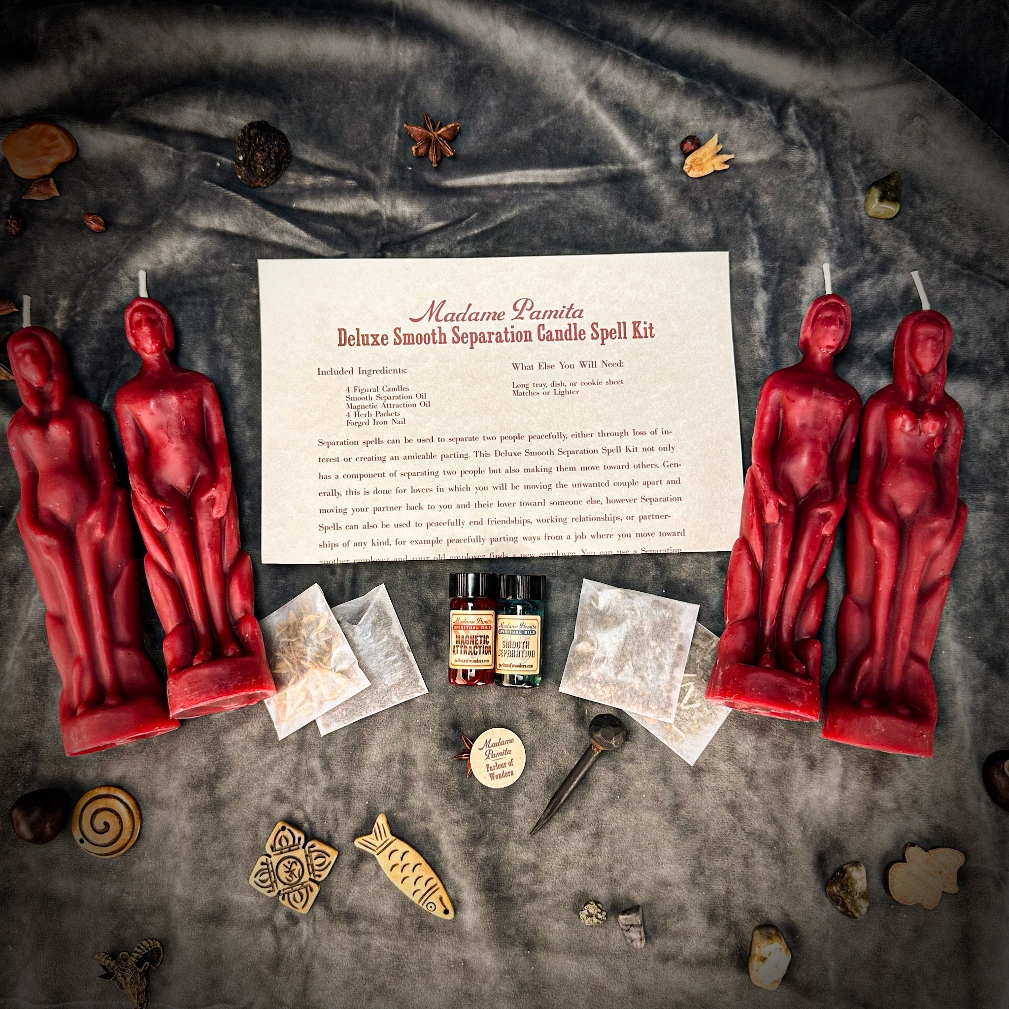 Deluxe Smooth Separation Candle Spell Kit - Human/Female