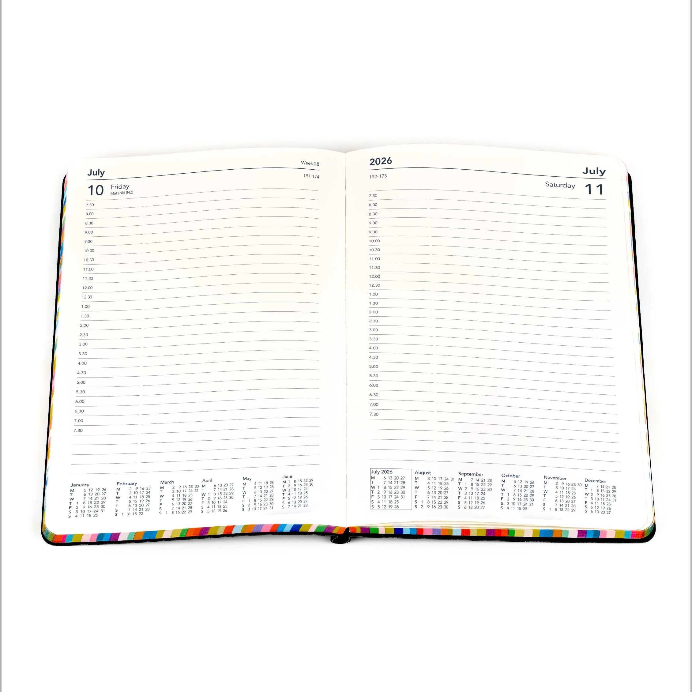 2026 Rainbow Edge Year-Long Planner