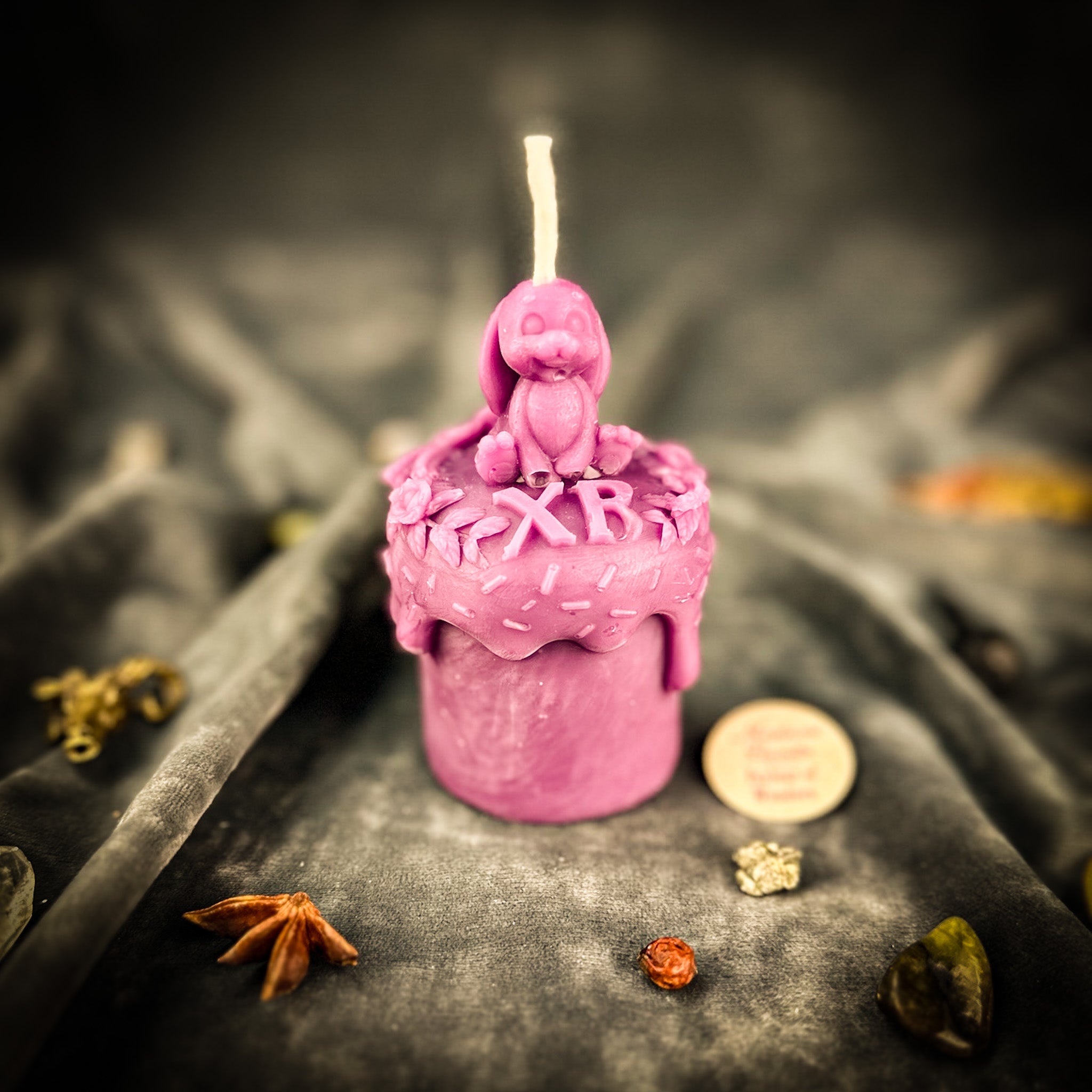 Beeswax Easter Rabbit Paska Spell Candle - Abundance, Fertility & Spring Renewal