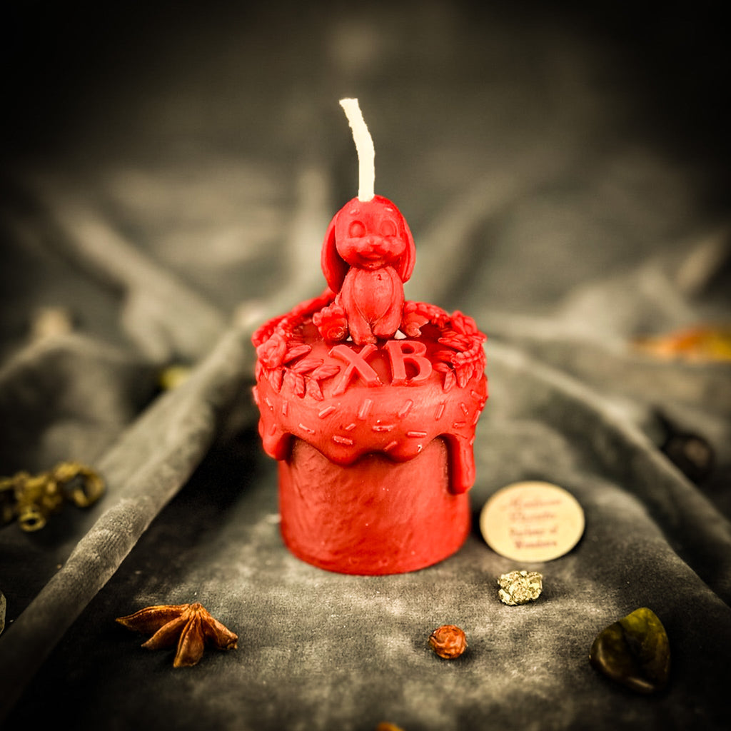 Beeswax Easter Rabbit Paska Spell Candle - Abundance, Fertility & Spring Renewal