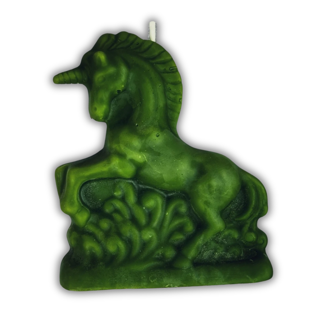 Beeswax Enchanted Unicorn Spell Candle