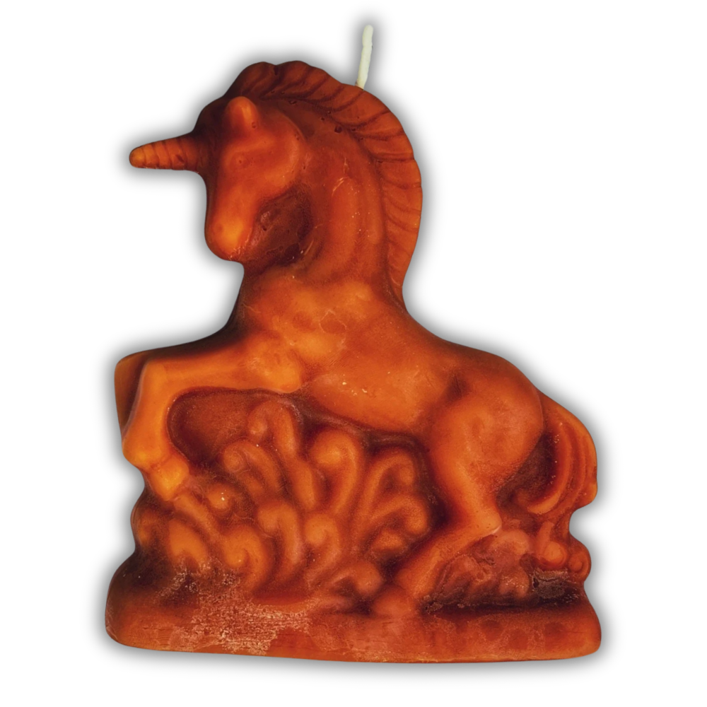 Beeswax Enchanted Unicorn Spell Candle