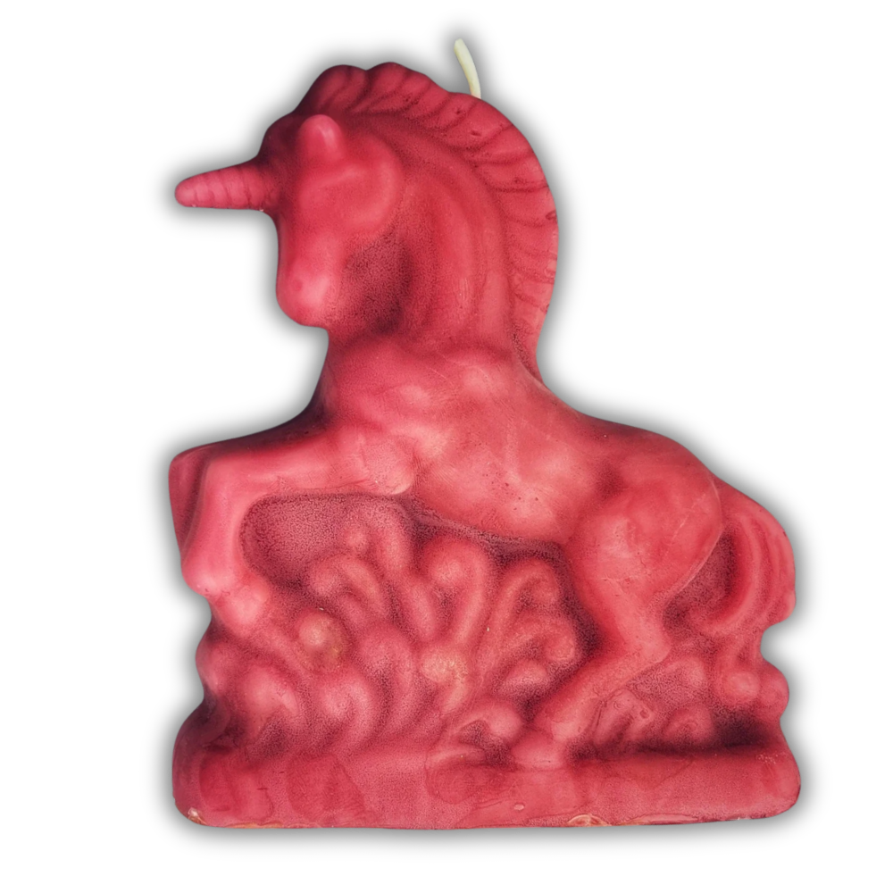 Beeswax Enchanted Unicorn Spell Candle