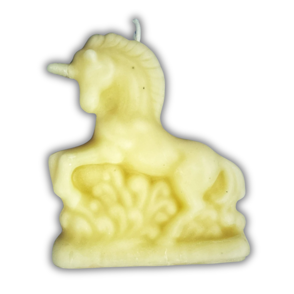 Beeswax Enchanted Unicorn Spell Candle