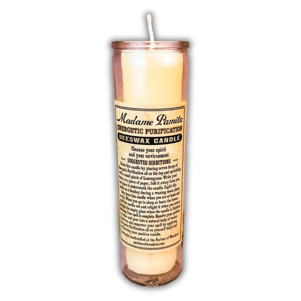 Energetic Purification Beeswax Vigil Spell Candle - Clear Your Aura