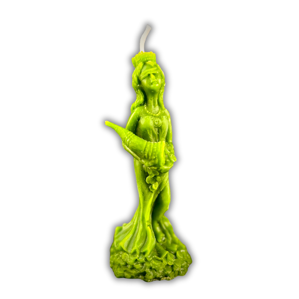 Beeswax Fortuna Goddess of Luck Spell Candle