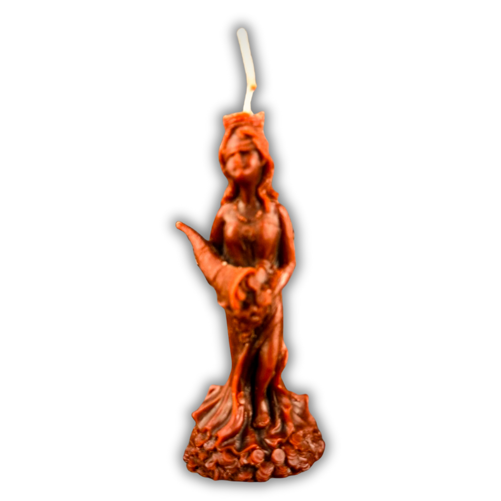 Beeswax Fortuna Goddess of Luck Spell Candle