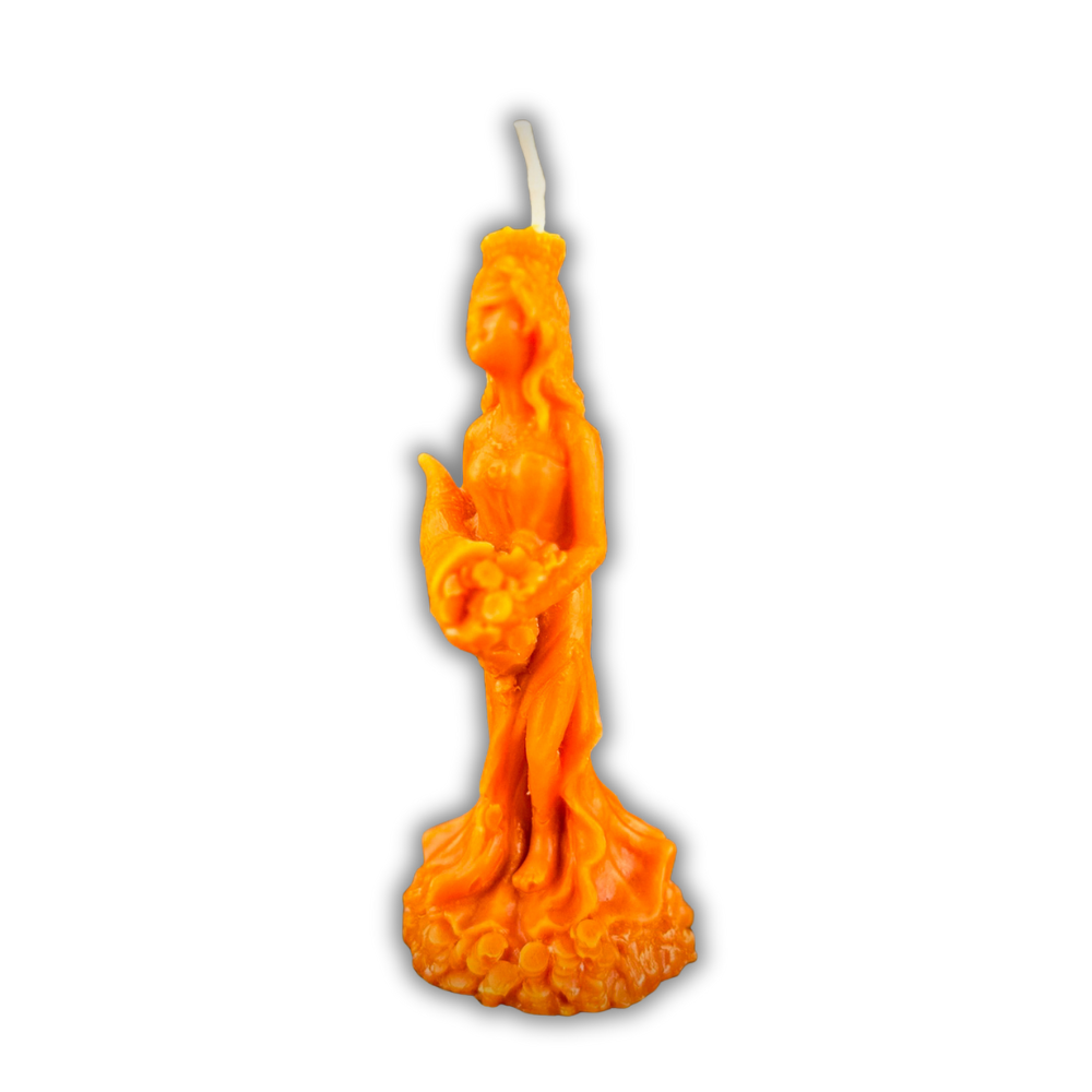 Beeswax Fortuna Goddess of Luck Spell Candle