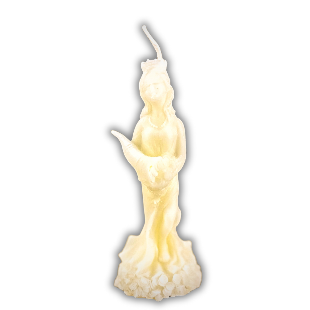 Beeswax Fortuna Goddess of Luck Spell Candle