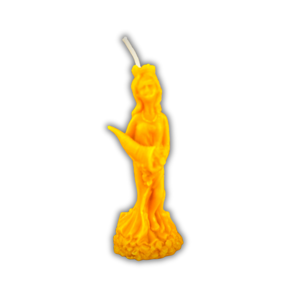 Beeswax Fortuna Goddess of Luck Spell Candle