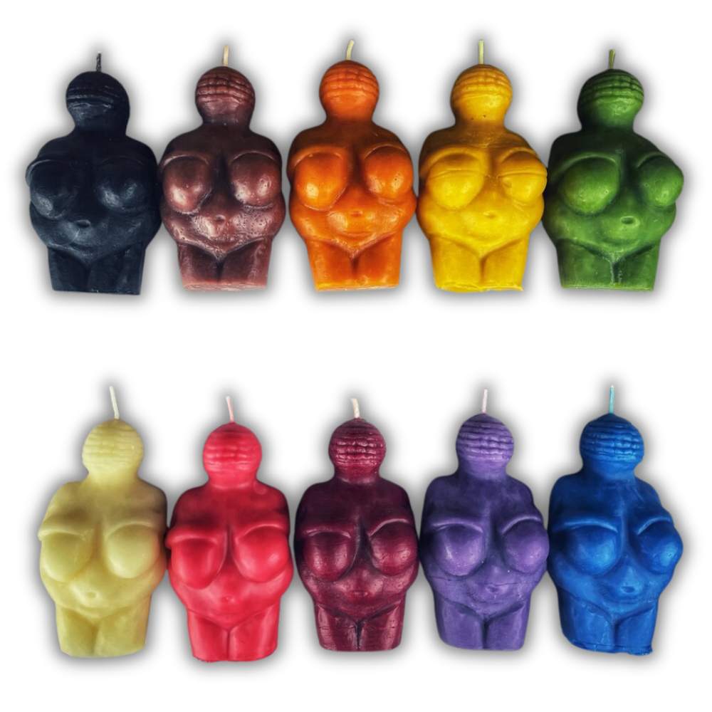 Beeswax Goddess of Willendorf Spell Candle