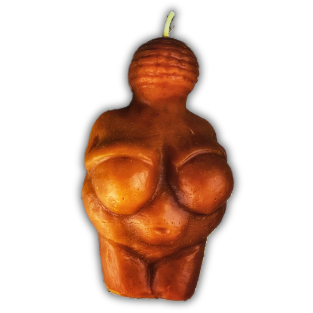 Beeswax Goddess of Willendorf Spell Candle