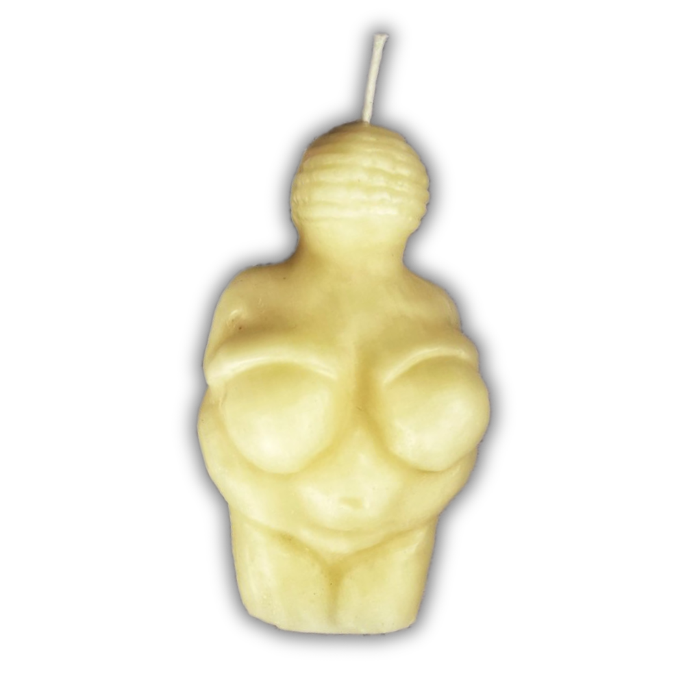 Beeswax Goddess of Willendorf Spell Candle