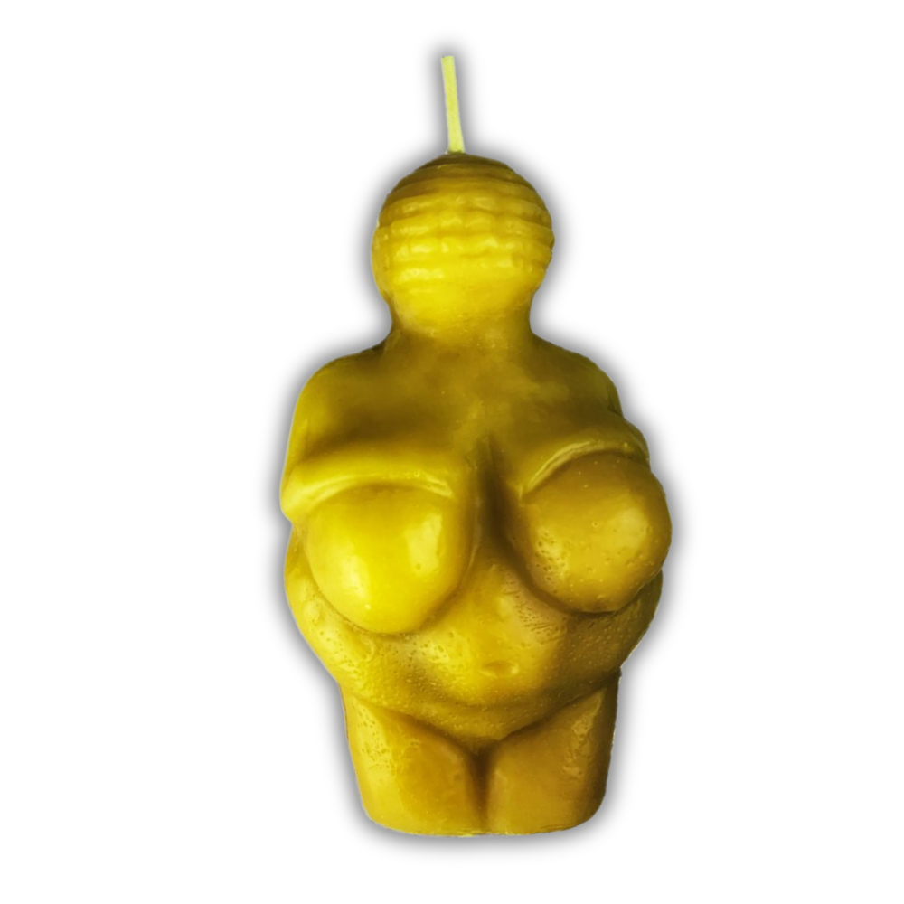 Beeswax Goddess of Willendorf Spell Candle