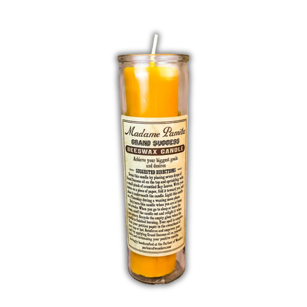 Grand Success Beeswax Vigil Spell Candle - Bless Any Venture