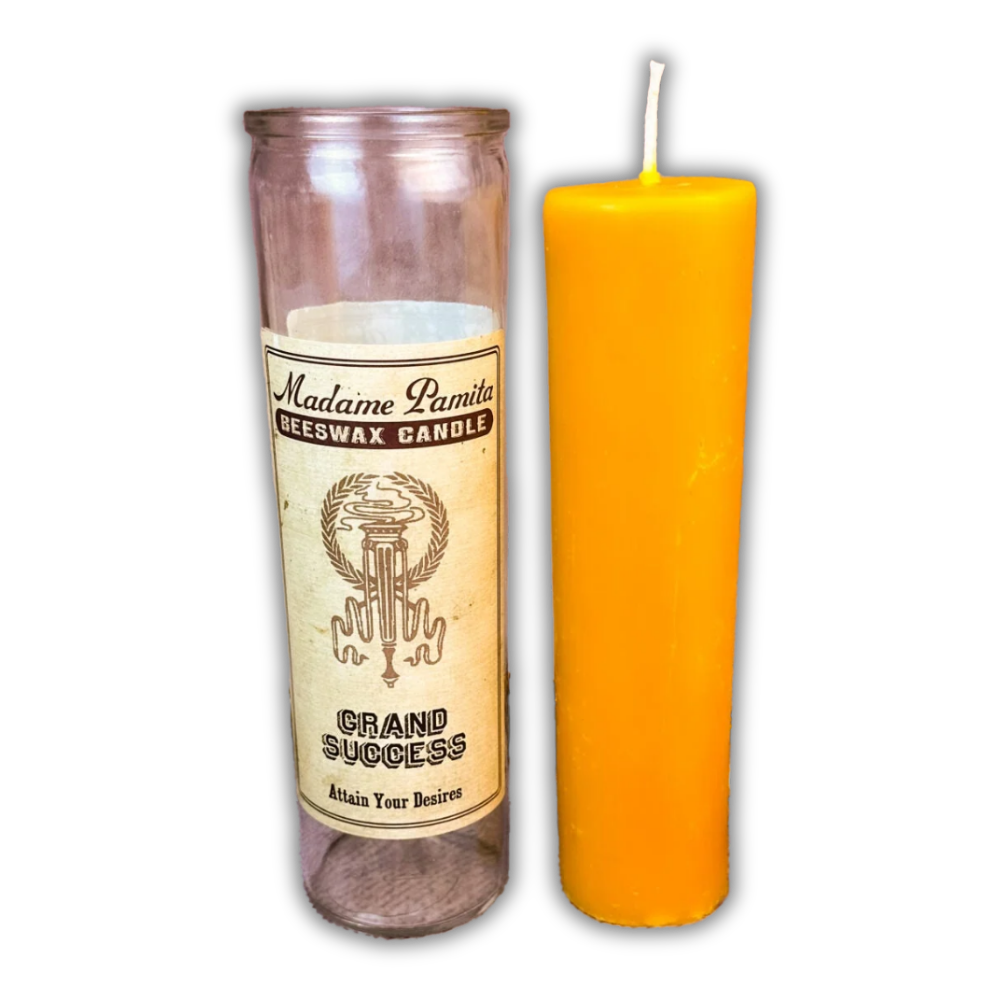 Grand Success Beeswax Vigil Spell Candle - Bless Any Venture