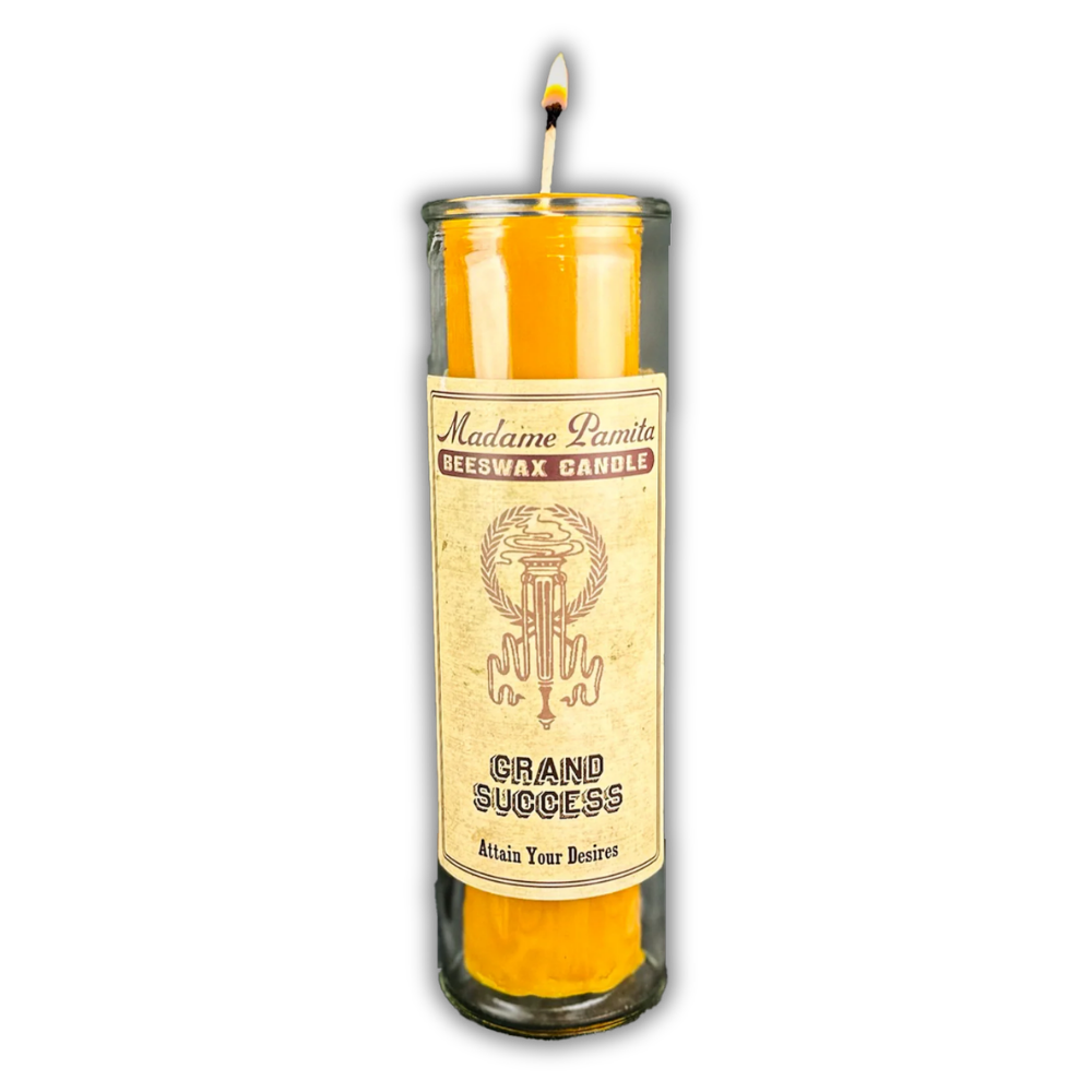Grand Success Beeswax Vigil Spell Candle - Bless Any Venture