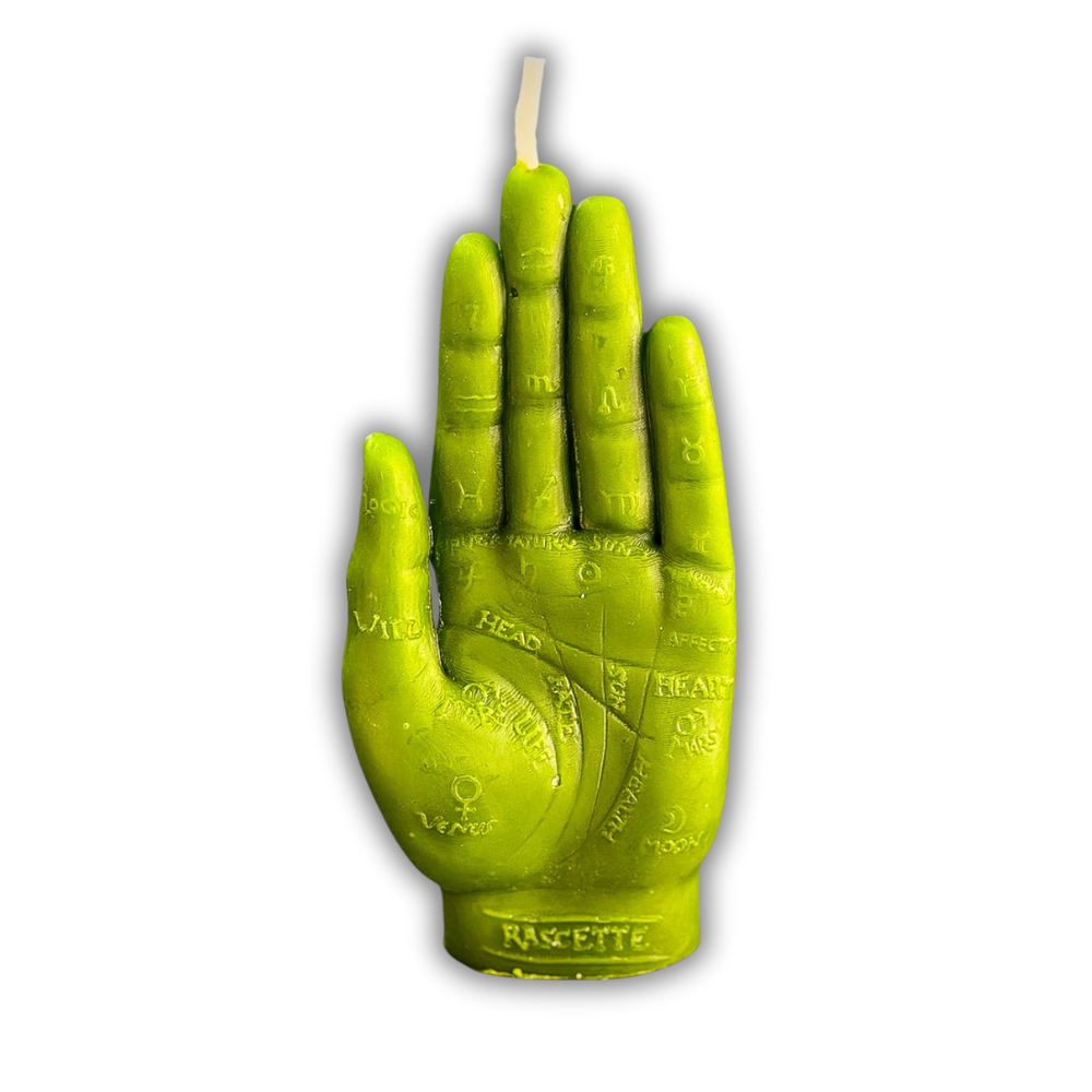 Beeswax Hand of Fate Spell Candle