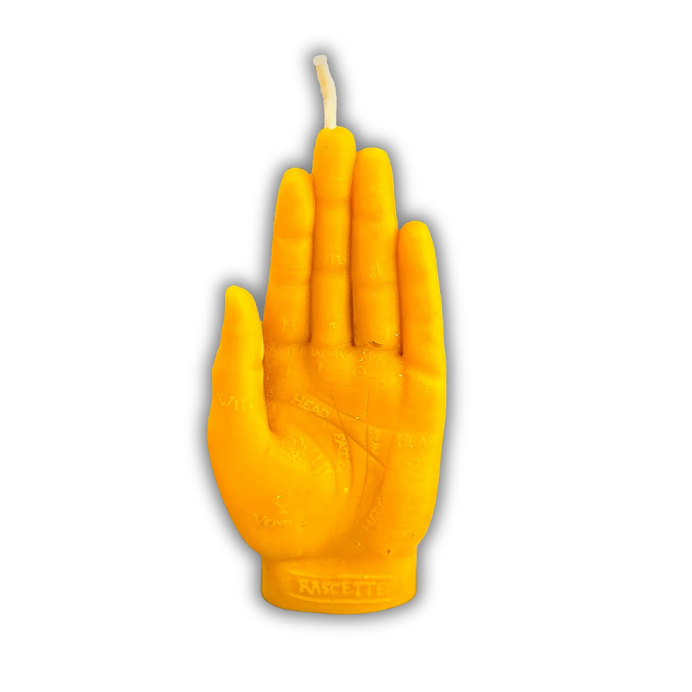 Beeswax Hand of Fate Spell Candle