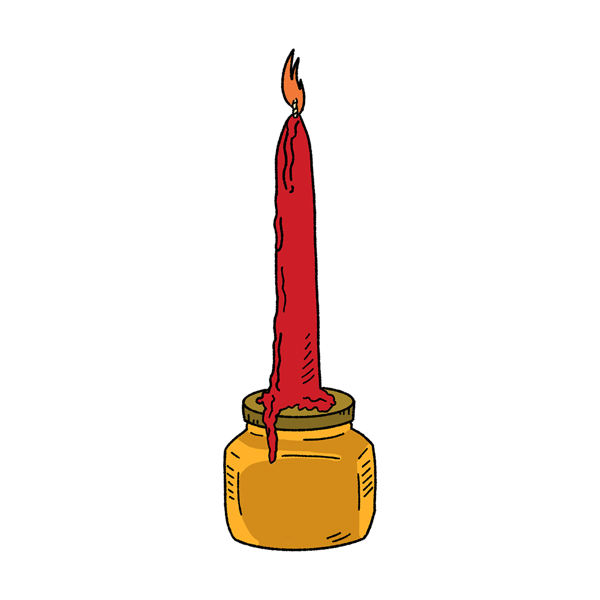 The Love Witch honey spell service candle