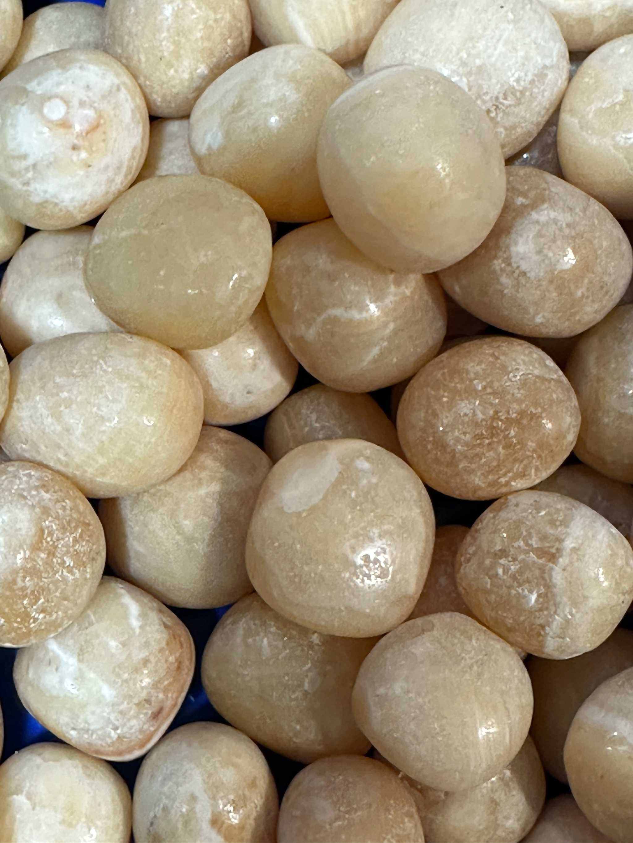 Orange Calcite Tumbled Pocket Stone